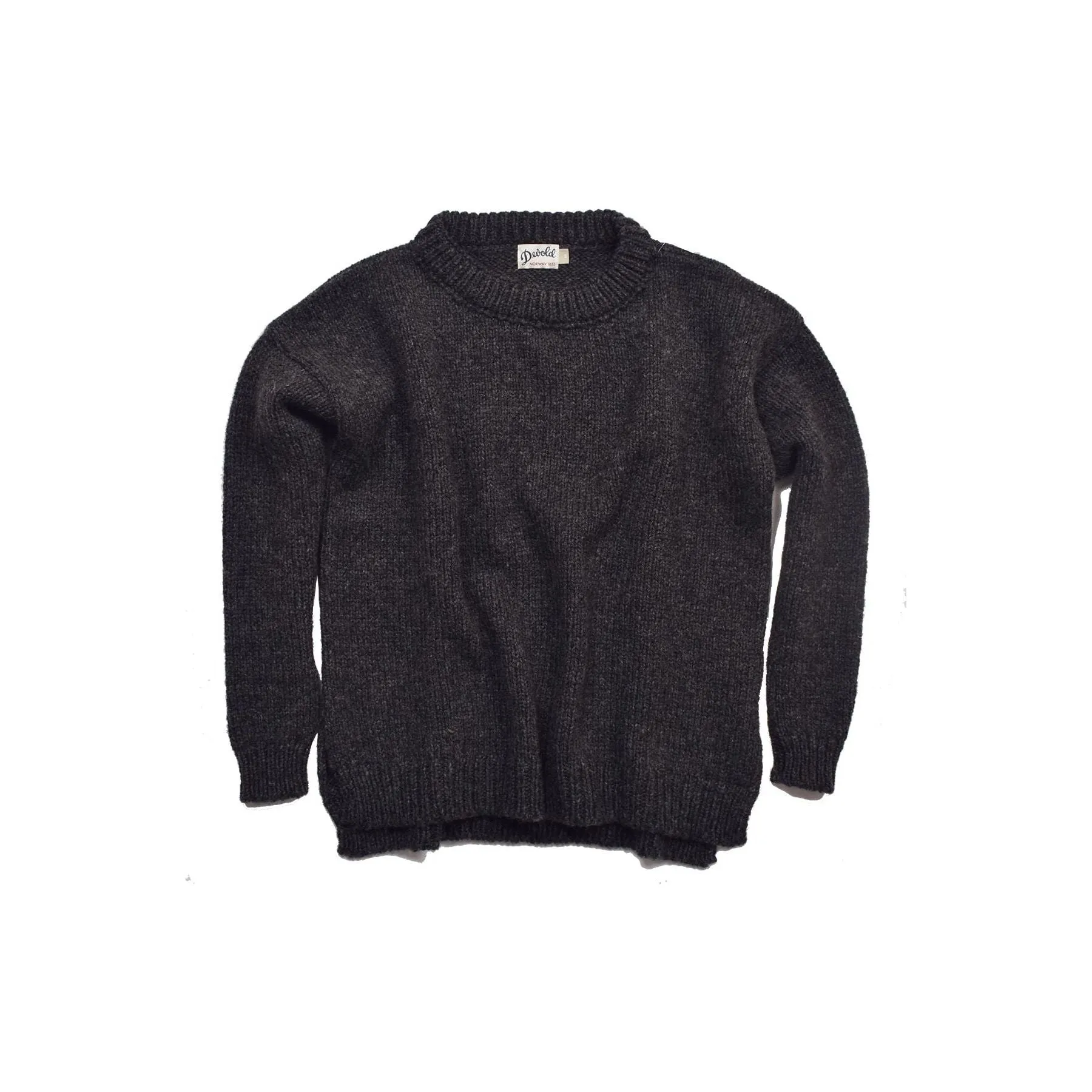 W Nansen Split Seam Sweater, Anthracite