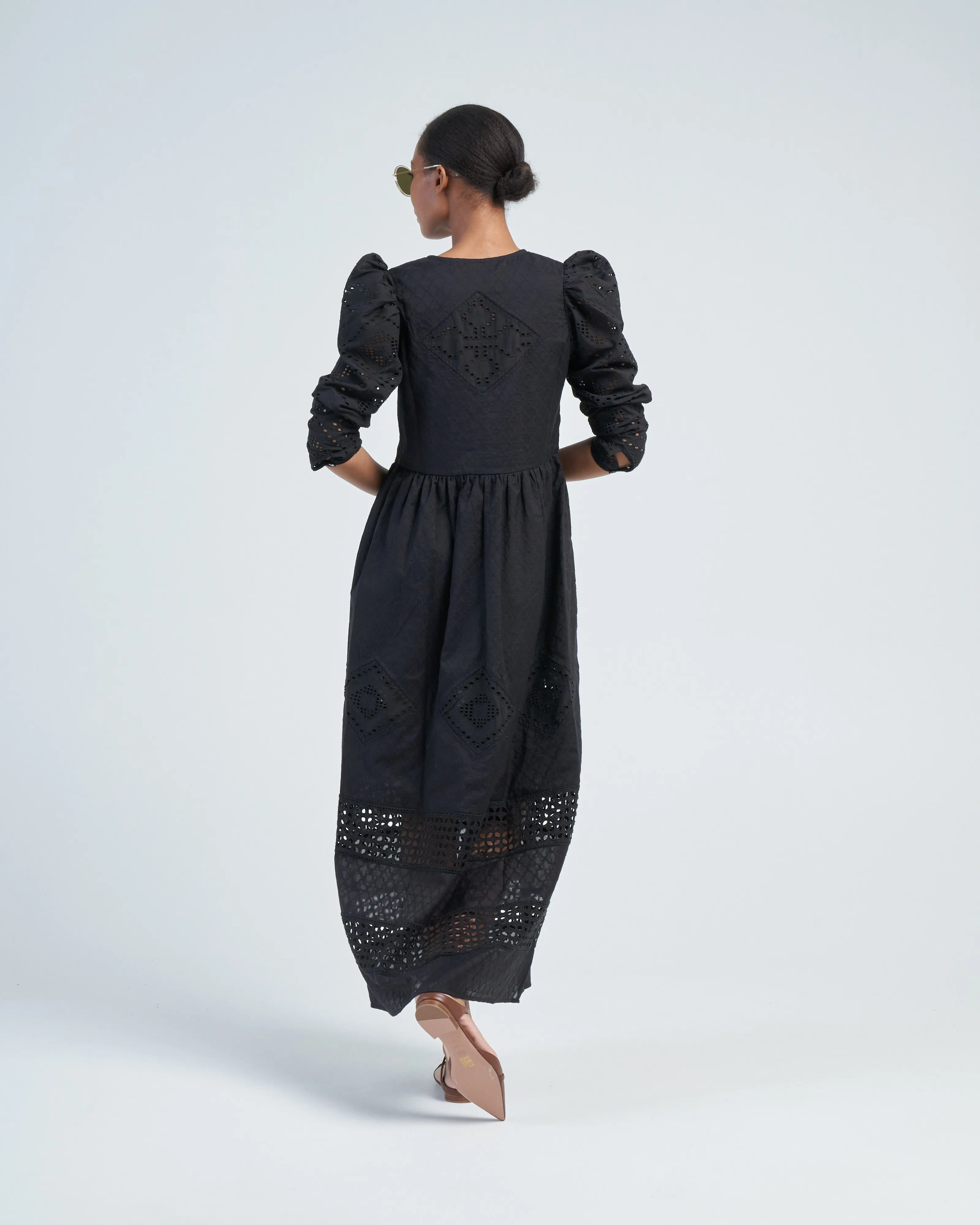 winifred black eyelet dress