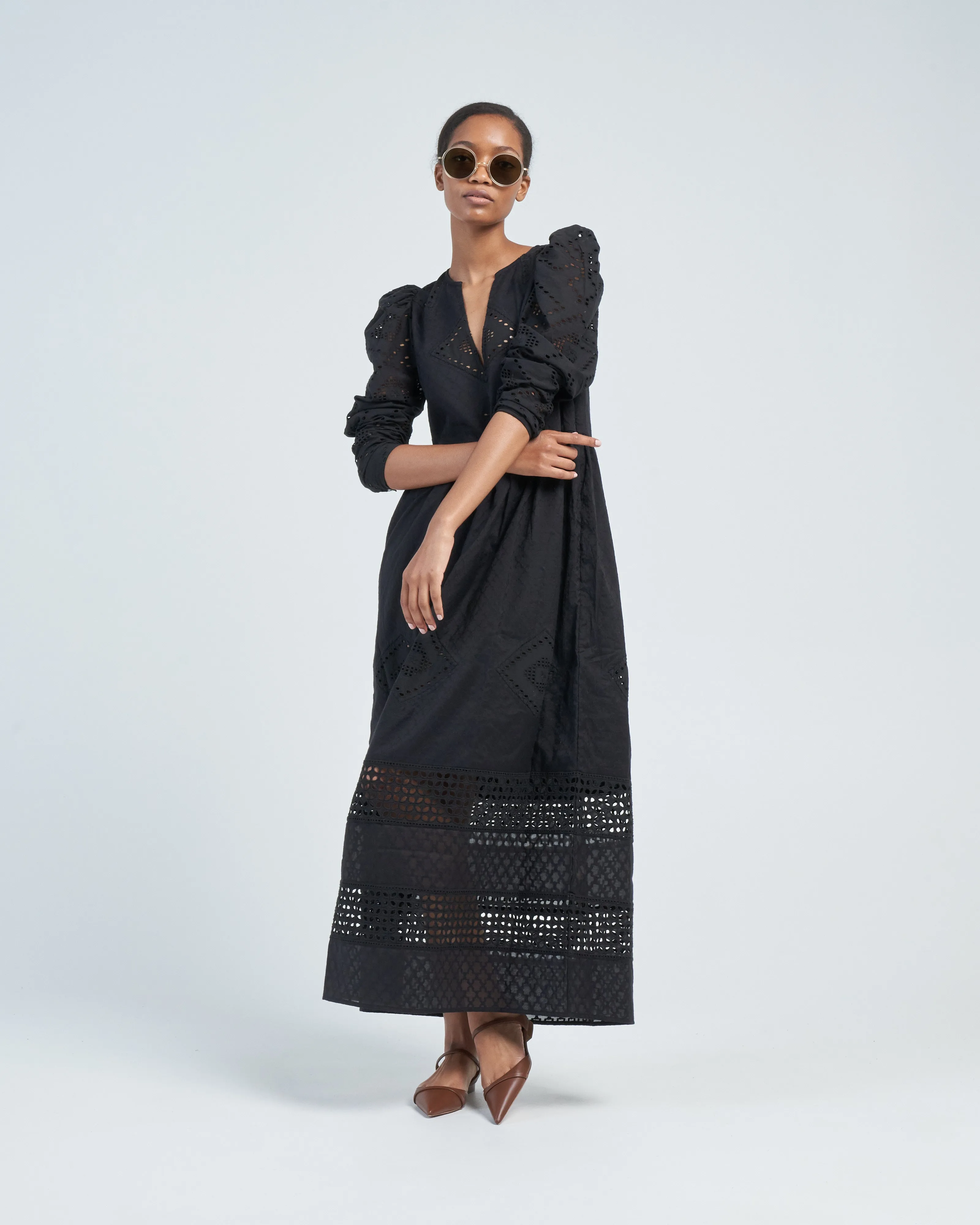 winifred black eyelet dress