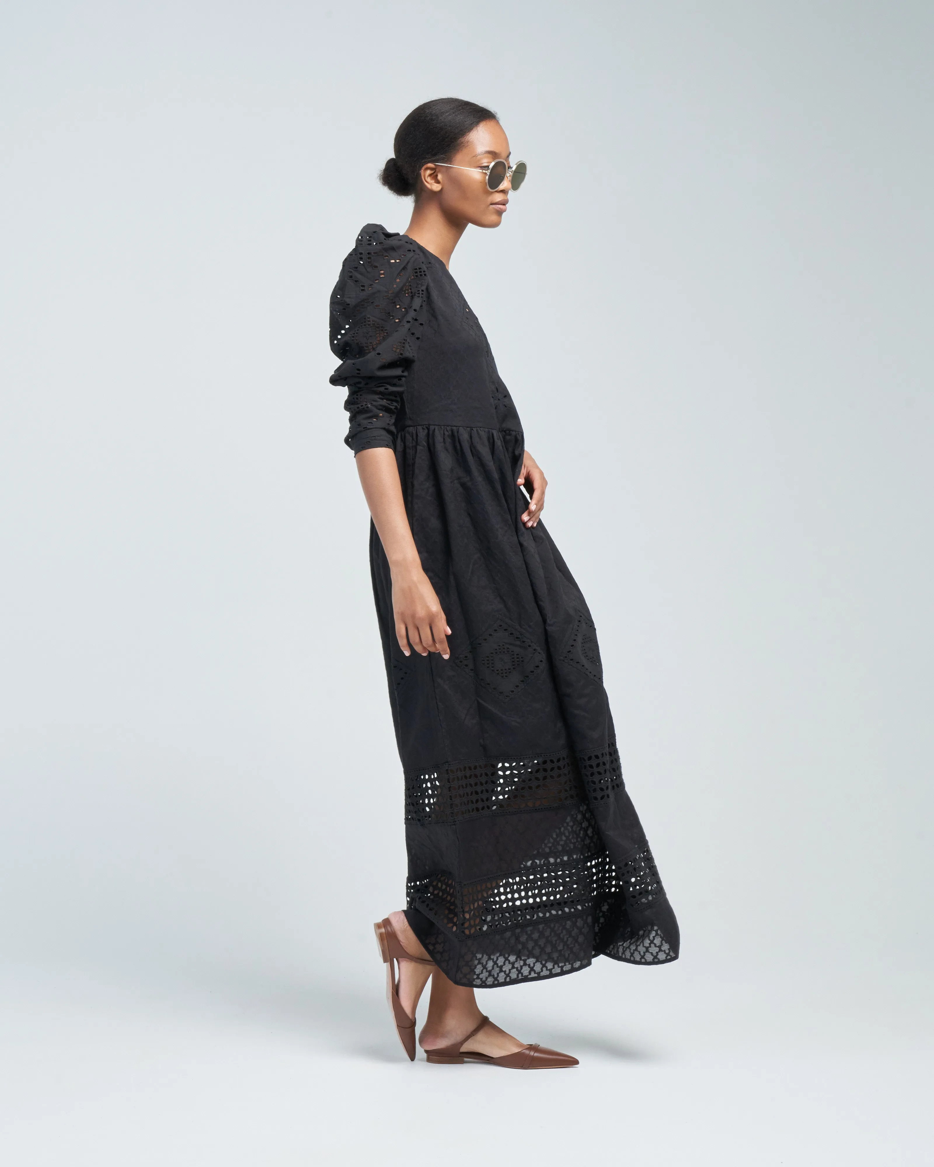 winifred black eyelet dress