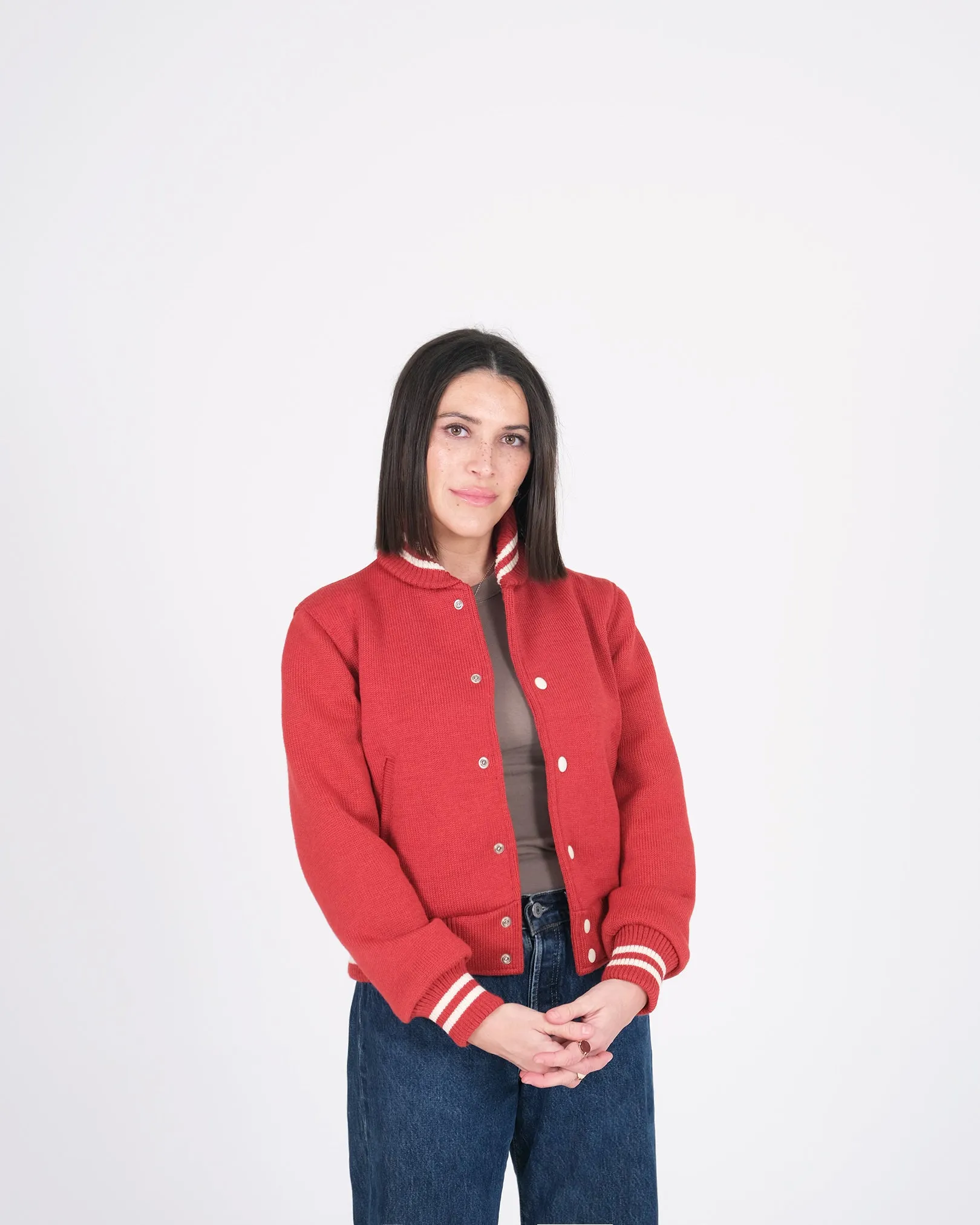 Women's Knit Club Jacket - Forster Red