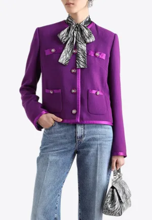 Wool Crepe Jacket