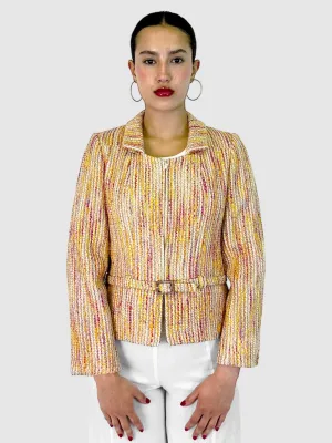 Wool Tweed Boucle Jacket - Size 42