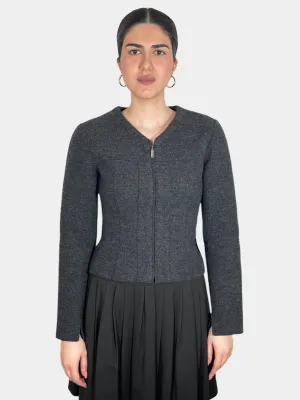 Wool Zip-Up Jacket