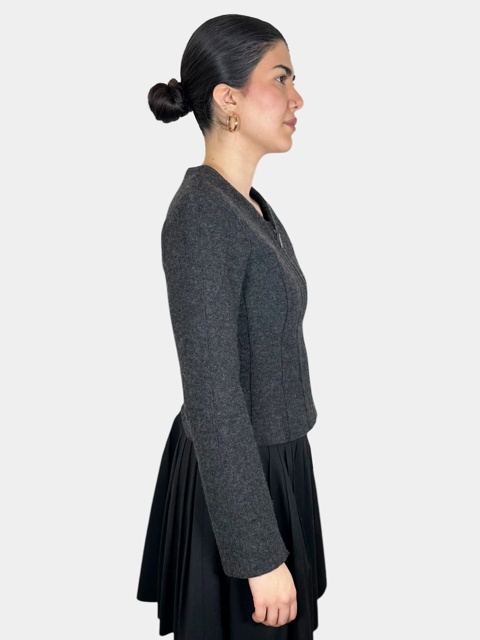 Wool Zip-Up Jacket