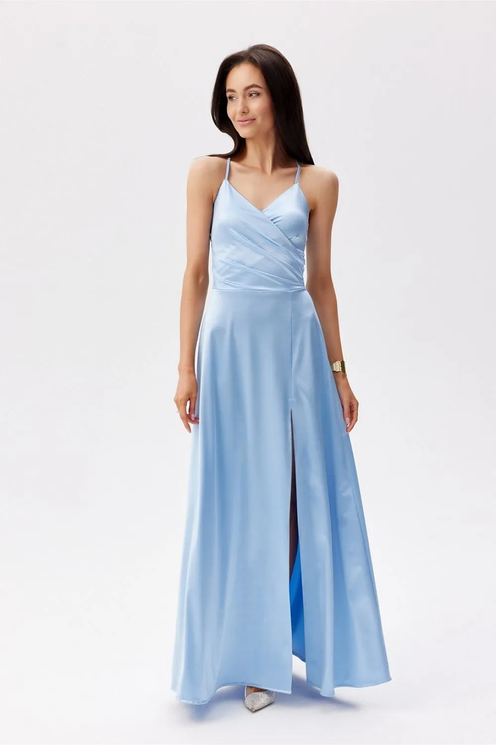 Wrap-Around Slit Maxi Dress