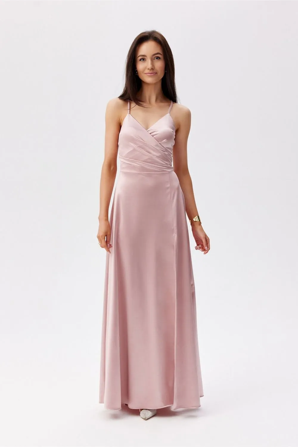 Wrap-Around Slit Maxi Dress