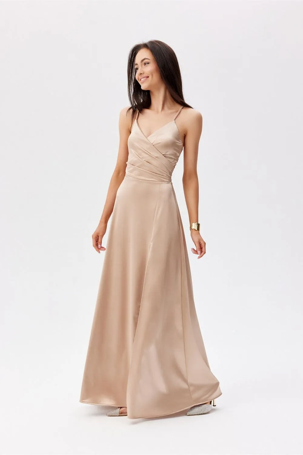 Wrap-Around Slit Maxi Dress