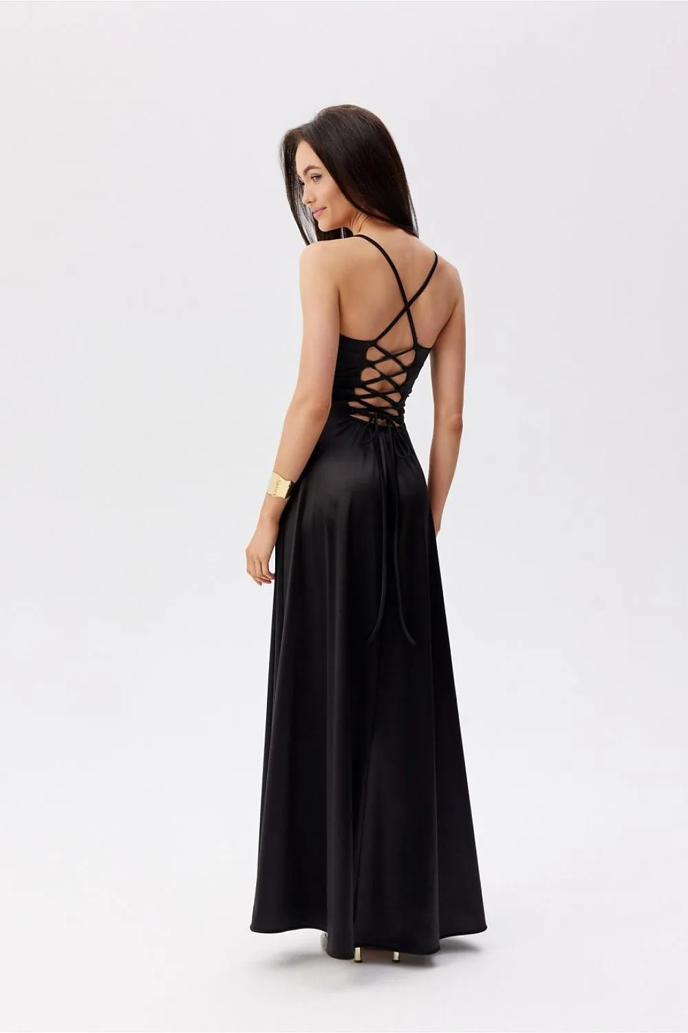 Wrap-Around Slit Maxi Dress