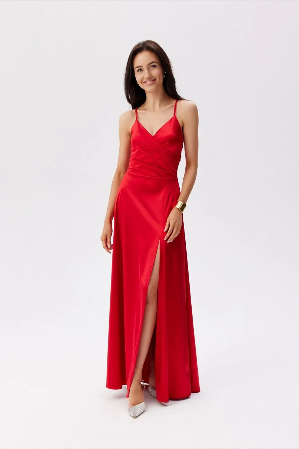 Wrap-Around Slit Maxi Dress