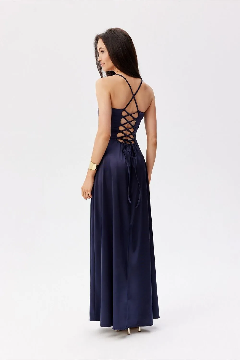 Wrap-Around Slit Maxi Dress