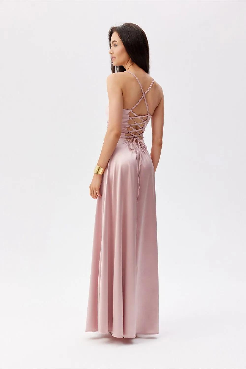 Wrap-Around Slit Maxi Dress