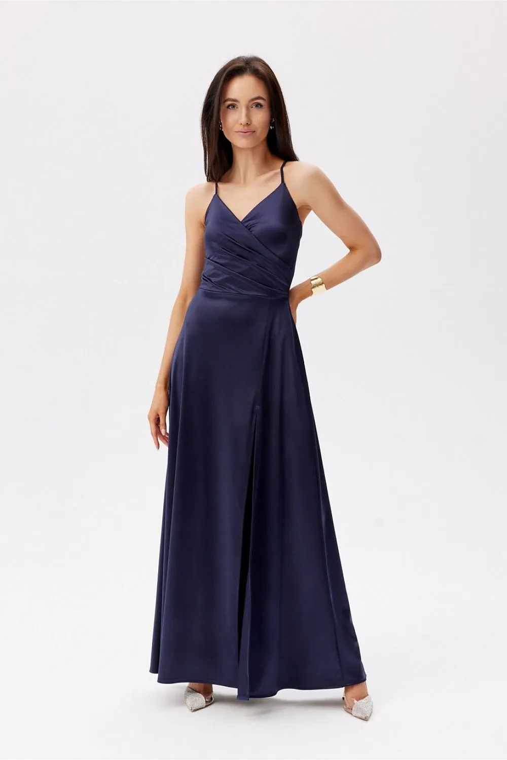 Wrap-Around Slit Maxi Dress