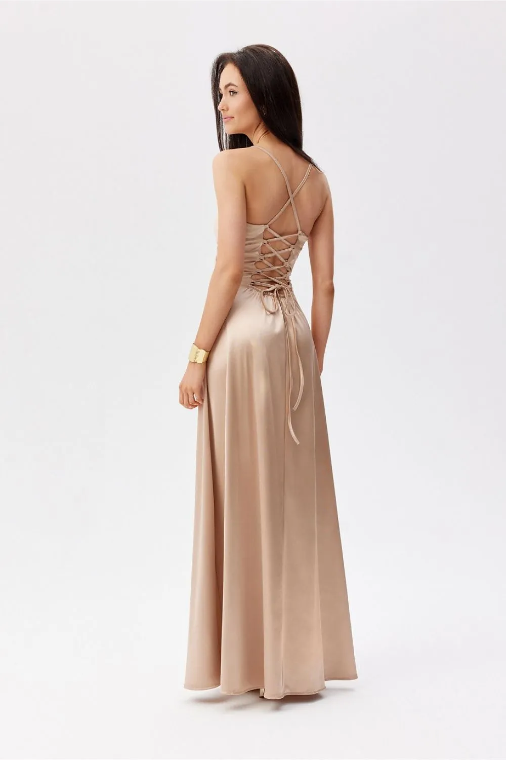 Wrap-Around Slit Maxi Dress