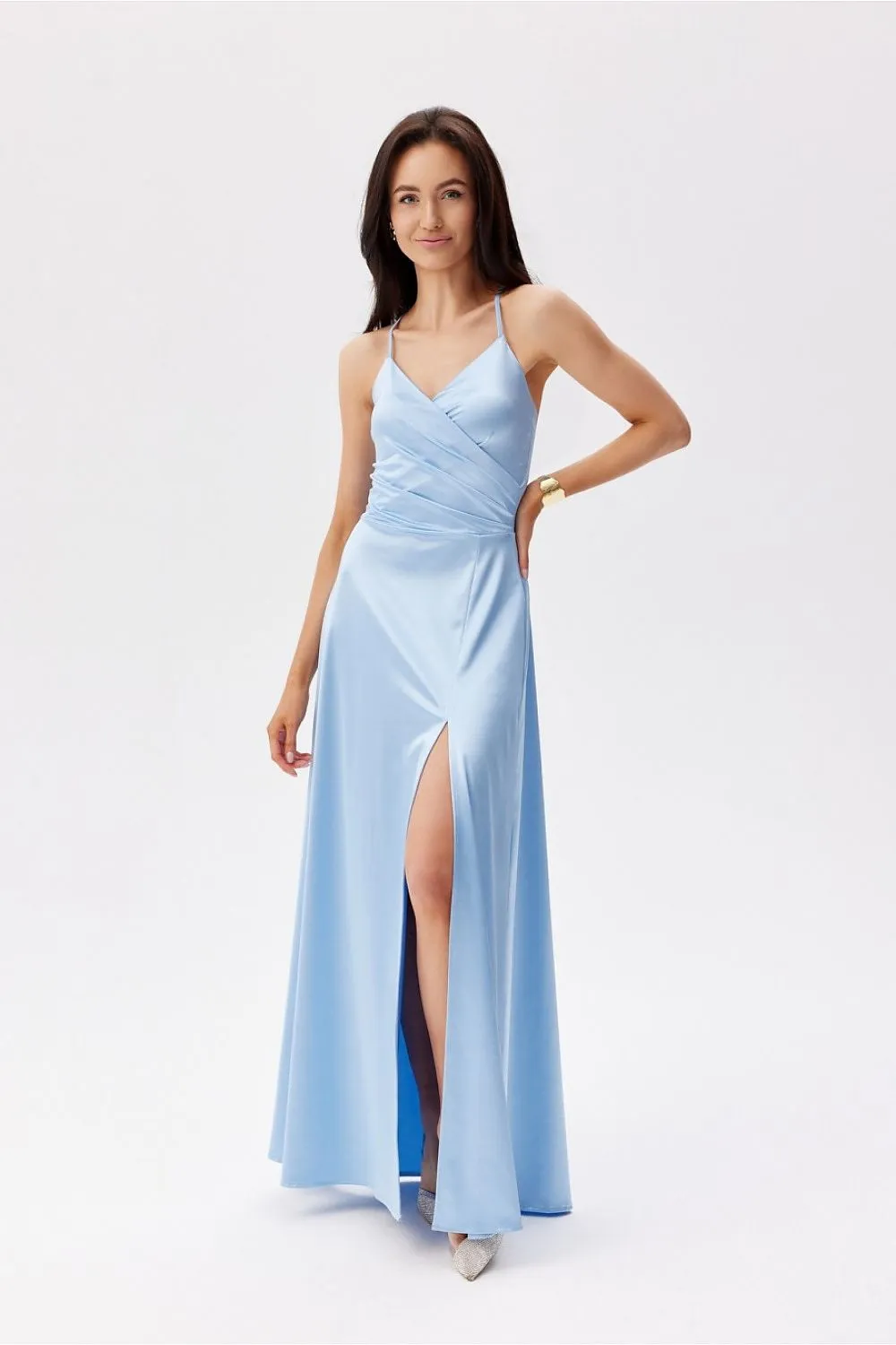 Wrap-Around Slit Maxi Dress