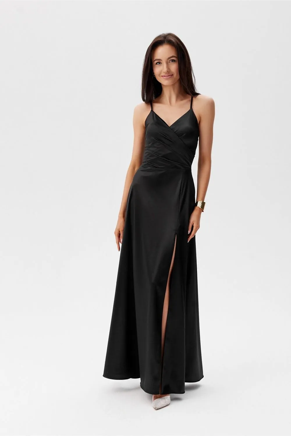Wrap-Around Slit Maxi Dress