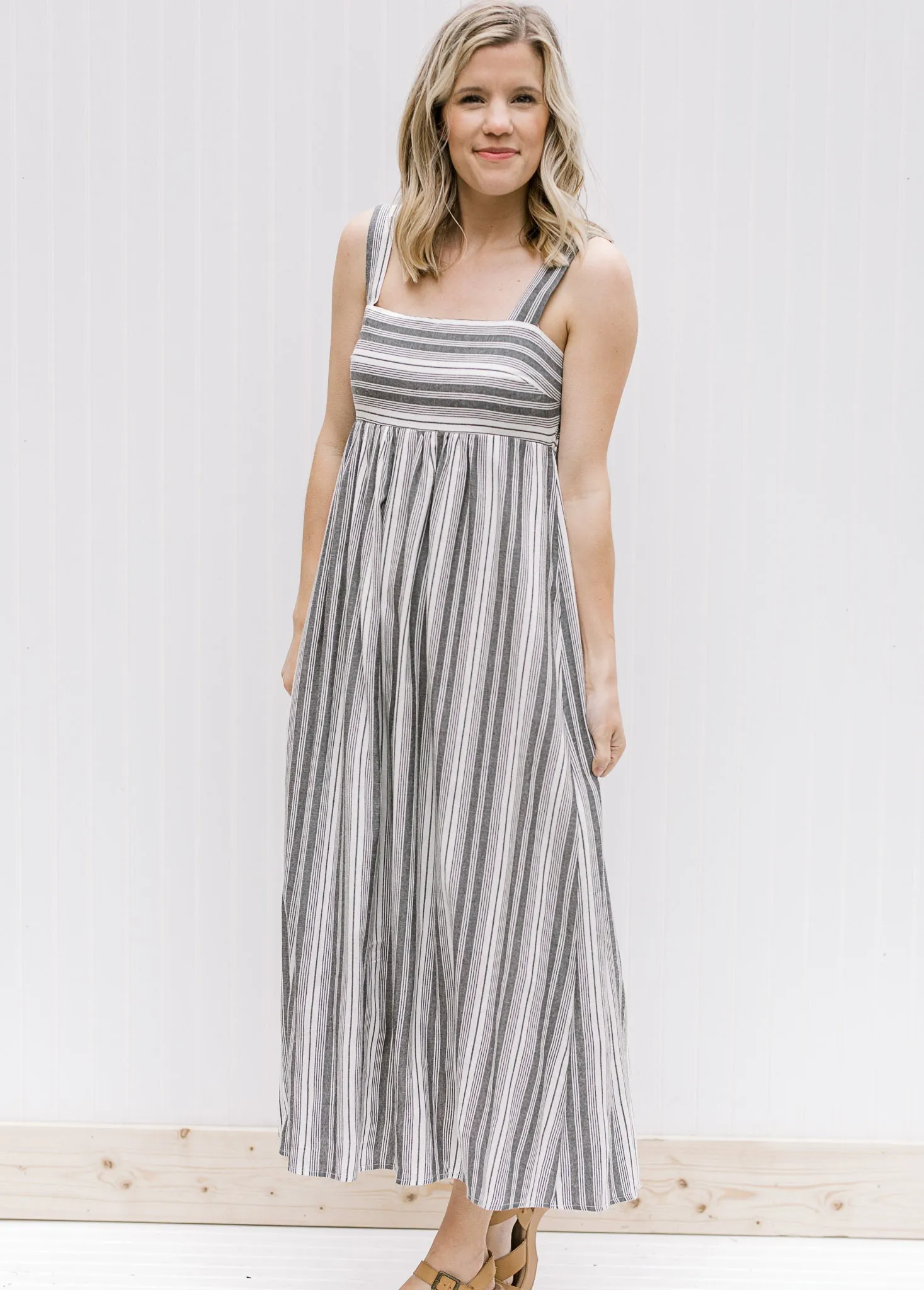 X Fresh Air Striped Blue Dress