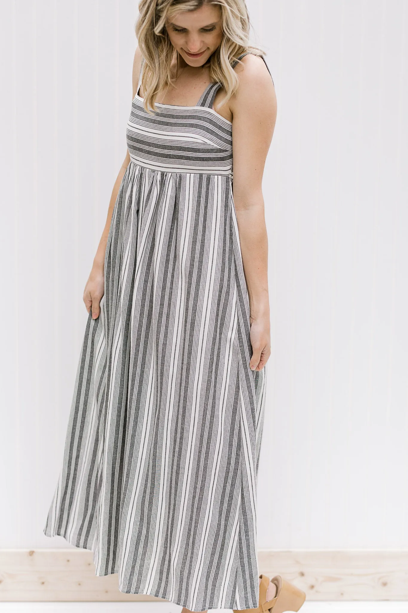 X Fresh Air Striped Blue Dress