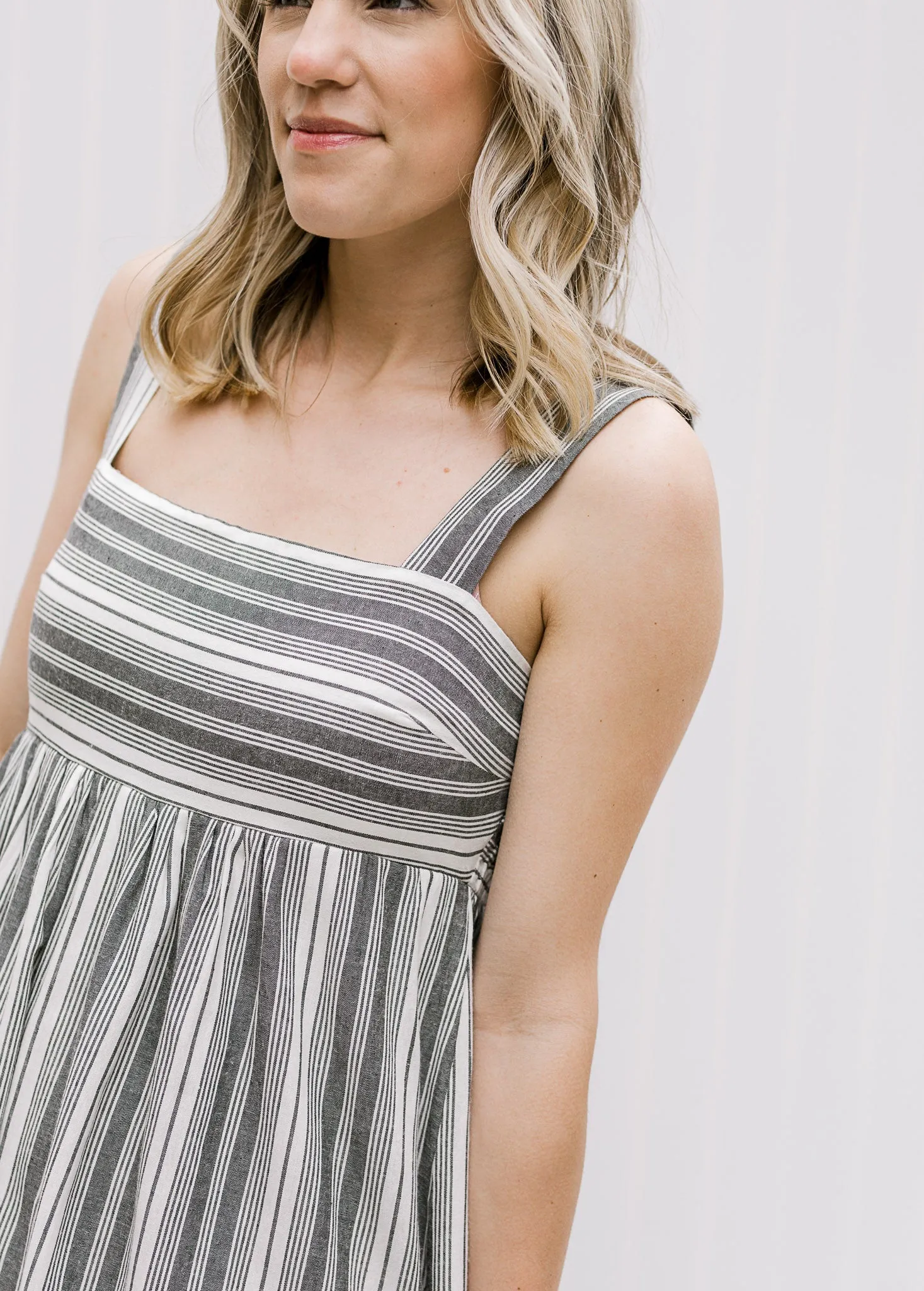 X Fresh Air Striped Blue Dress
