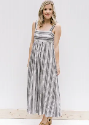 X Fresh Air Striped Blue Dress