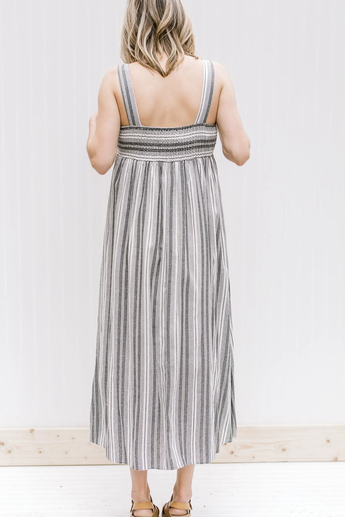 X Fresh Air Striped Blue Dress