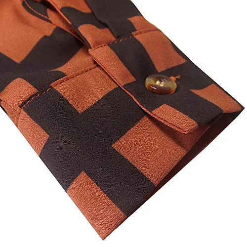 ZC&GF Women's Striped Button Down Blouse