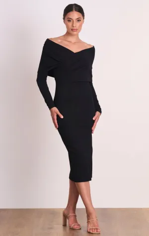 Zodiac Midi Dress Black