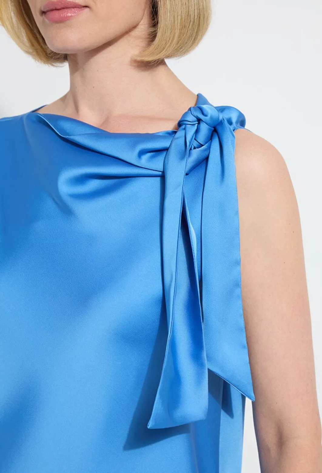 Zulena Bow Tie Neck Top